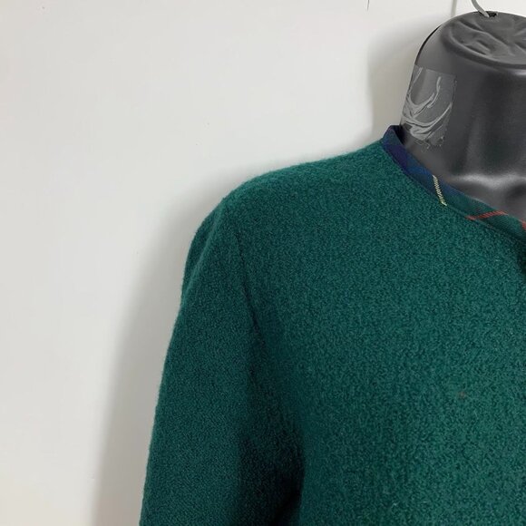 Pendleton Women's 100%‎ Wool Plaid Lined Button Up Cardigan Sweater Size M - Picture 3 of 11